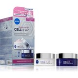 Nivea Hyaluron Cellular Filler SPF15 darilni set dnevna krema za obraz SPF15 50 ml + nočna krema za obraz 50 ml za ženske | Shoptok.si