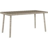 Vrtni stolić za kavu pravokutni svijetlo sivi 80x40x37 cm | Eponuda.ba