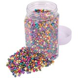 Playbox komplet pastelnih steklenih perlic mix – ø 5 mm, ~500g Cene
