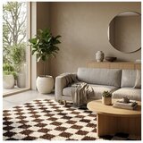 ESTE Rjava/kremno bela preproga 80x150 cm Grida – | Shoptok.si