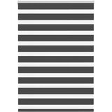 vidaXL Zavjesa zebra crna 100x100 cm širina tkanine 95,9 cm poliester | shoptok.hr