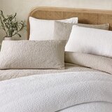 Catherine Lansfield Bela posteljnina za zakonsko posteljo iz krepa 200x200 cm Crinkle Seersucker – | Shoptok.si