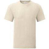 Fruit Of The Loom Beige men's t-shirt with combed cotton Iconic sleeve | Shoptok.si