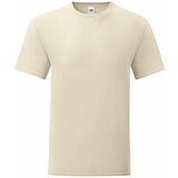 Fruit Of The Loom Beige men's t-shirt with combed cotton Iconic sleeve Cene