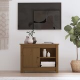 vidaXL TV omarica medeno rjava 70x36,5x52 cm trdna borovina Cene