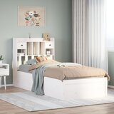 Maison Chic Posteljni okvir - Enojna postelja - Postelja za odrasle brez vzmetnice bel 75x190 cm trdna borovina-J11598, (21769114) | Shoptok.si