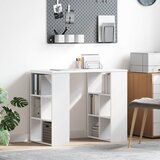  Stol s policom Bijelo 90 x 50 x 75 cm Konstruirano drvo | shoptok.hr