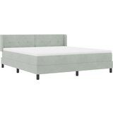 Krevet s opruga kutije Svijetlo siva 200 x 180 cm Baršun | Eponuda.ba