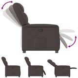  Naslonjač od tkanine tamnosmeđi | shoptok.hr