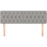  Uzglavlja svjetlosiva 160x7x78/88 cm od tkanine | shoptok.hr