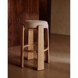 Kave Home Bež/v svetli naravni barvi barsko stol iz masivnega jesena (višina sedeža 75 cm) Granite – | Shoptok.si