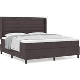  Box Spring postelja z vzmetnico, temno rjava, 180x200 cm, blago, (22050535) | Shoptok.si