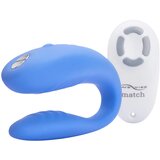 We Vibe Match - vodootporan, punjivi vibrator za par (plavi) | shoptok.hr