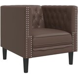  Fotelja Chesterfield smeđa umjetna koža | Eponuda.com