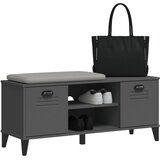  Klupa za cipele VIKEN antracit siva 106 x 35 x 45 cm drvena | shoptok.hr