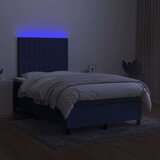 Box spring postelja z vzmetnico LED modra 120x200 cm blago, (20899660) | Shoptok.si