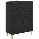 vidaXL Ormar s ladicama Crna 66 x 34 5 x 90 cm Konstruirano drvo - Crna | shoptok.hr