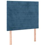  Uzglavlje tamnoplavo 90x5x118/128 cm baršunasto | shoptok.hr