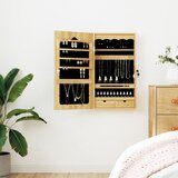 vidaXL Omarica za nakit z ogledalom stenska 37,5x10x67 cm | Shoptok.si