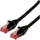 Roline 21.15.2550 RJ45 omrežni kabel\, patch kabel cat 6 u/utp 0.50 m črna 1 kos, (20420357) | Shoptok.si