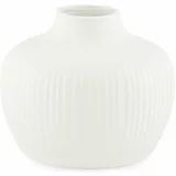 AmeliaHome Kremno bela keramična vaza (višina 12 cm) Bali –