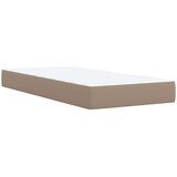  s oprugama i madrac cappuccino 80x200 cm od umjetne kože | shoptok.hr