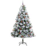  Umjetno božićno drvce S LED lampica Zelena i bijela 240 cm | shoptok.hr