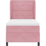  Krevet s opruga kutije s madracem Ružičasta 200 x 80 cm Baršun | shoptok.hr