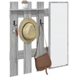 vidaXL Vješalica za kapute na zidu Sivi hrast sonoma 100 x 10 x 100 cm | shoptok.hr