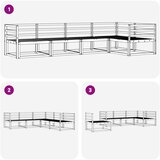  Set vanjskih sofa 5 pcs Bijela 325 x 166,5 x 73 cm | shoptok.hr