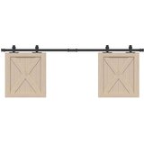 vidaXL Komplet kliznih vrata ormarića 152 cm ugljični čelik | shoptok.hr
