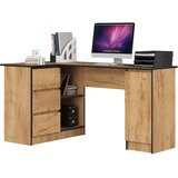 AKORD B20 Kotna Pisalna Miza, Leva Izvedba, Hrast Craft, (5000333044) | Shoptok.si