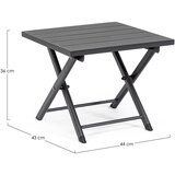 BIZZOTTO Vrtni stolić za kavu aluminijski 43x44 cm Taylor – | shoptok.hr