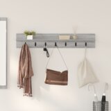 vidaXL Nadwyčajna obešalnik za plašče Siva sonoma 100 x 10.5 x 18 cm | Shoptok.si