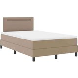  Postelja z vzmetnico Kapučino 120 x 200 cm Umetna koža, (5000125764) | Shoptok.si