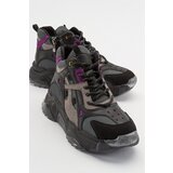 LuviShoes LOWEL Women's Black-Purple Sports Boots. Cene