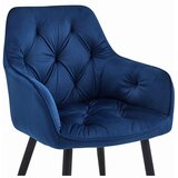 JORK stolica - tamnoplavi baršun / crne noge x 2 | shoptok.hr