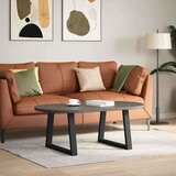 vidaXL Noge za blagovaonski stol V-oblik 2 kom crne 70x(42-43,3) cm | shoptok.hr