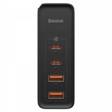 Baseus GaN2Pro punjač 100W 2* Usb A/ 2* Type C + kabl C/C crna