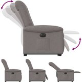  Električni naslanjač s funkcijo vstajanja taupe blago | Shoptok.si