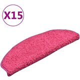  Tepisi za stepenice 15 kom ružičasti 65 x 21 x 4 cm | shoptok.hr