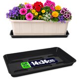 KADAX Stojalo za cvetlične lončke 40 cm, balkonsko korito, plastični pladenj, (5000345964) | Shoptok.si