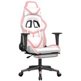 The Living Store Gaming stol z oporo za noge belo in roza umetno usnje - Gaming Stol, (21625079) | Shoptok.si