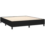  Krevet s oprugama i madracem crni 160x200 cm od tkanine | shoptok.hr