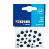 Playbox Crno-bijele pokretne oči s trepavicama u više veličina, 30 komada | shoptok.hr