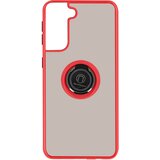 AVIZAR Ovitek za prstan za Samsung Galaxy S21 - matirano hrbtišce proti prstnim odtisom, združljivo z magnetnim stojalom - rdeca, (20718596) | Shoptok.si