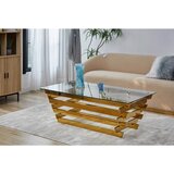 Livetastic KLUBSKA MIZA, prozorno, zlate barve | Shoptok.si