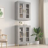 The Living Store Viseča stenska omarica siva sonoma 69,5x34x90 cm - Viseča Stenska Omarica, (21435663) Cene