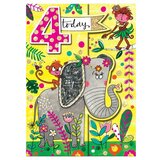 Rachel Ellen Designs čestitka - age 4, elephant Cene