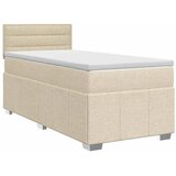  Boxspring krevet s madracem Krem 100 x 200 cm Tkanina - Krem 100 x 200 cm Dizajn linija | shoptok.hr